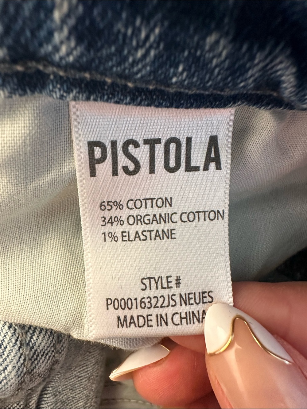 NWT Pistola Cassie Super High Rise Straight Jean Serpentine Vintage 26 $198 MSRP - Picture 6 of 7